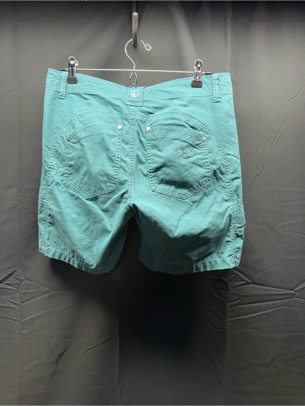 EUC Kuhl Teal Flat-Front Women's Shorts sz 8 (15z3)